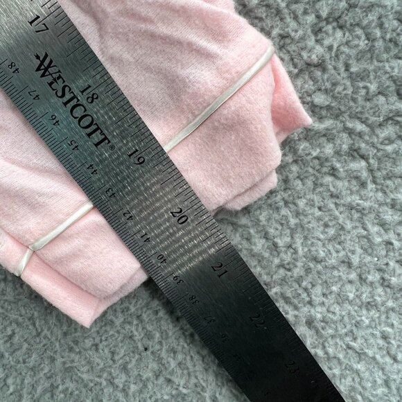 Vintage Carole Womens Robe‎ Medium Pink Embroidered Button Front Long Sleeve - Picture 8 of 9